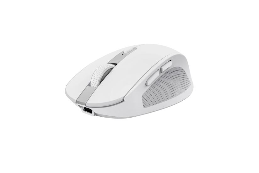 Trust Ozaa - mus - kompakt, fleranv&auml;ndarenhet - 2.4 GHz, Bluetooth - vit