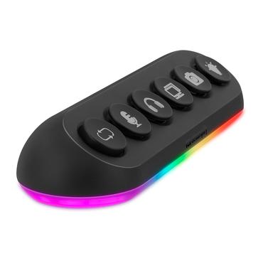 Streamplify HUB DECK 5, 4x USB 3.0, 1x USB 2.0, RGB, 12V, EU-Netzkabel - schwarz