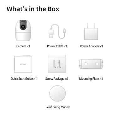 Imou A1 4MP Sfærisk IP-sikkerhedskamera Indendørs 2560 x 1440 pixel Loft/væg