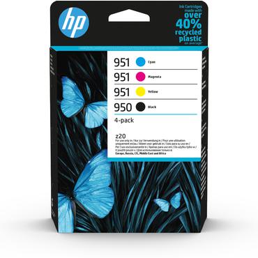 HP 950/951 - 4-pack - svart, gul, cyan, magenta - original - bl&auml;ckpatron