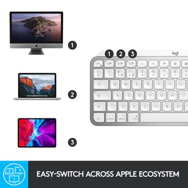 Logitech MX Keys Mini for Mac - tangentbord - QWERTY - USA, internationellt - blekgr&aring; Inmatningsenhet