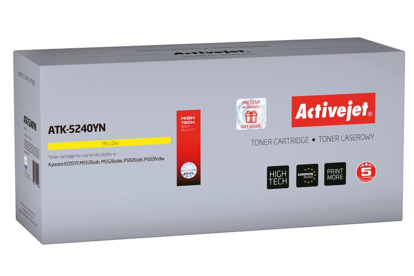 Activejet tonerkassette ATK-5240YN (Kyocera erstatning TK-5240Y; Supreme; 3000 sider; gul)