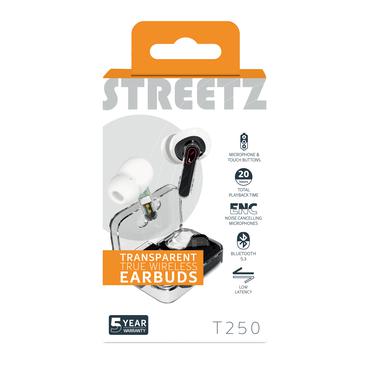 STREETZ T250 - True wireless-h&ouml;rlurar med mikrofon