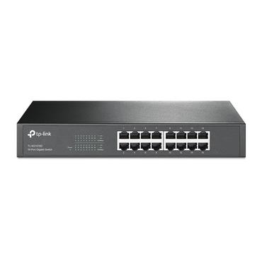 TP-Link TL-SG1016D Ikke administreret Gigabit Ethernet (10/100/1000) Sort