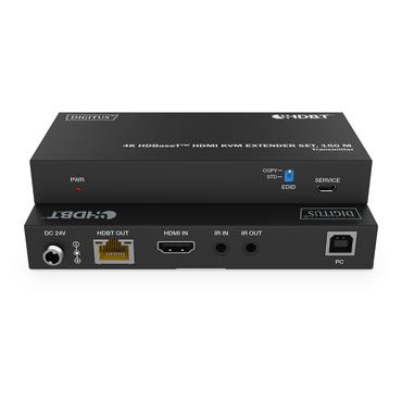 DIGITUS 4K HDBaseT DS-55522 - s&auml;ndare och mottagare - video/ljud/USB-f&ouml;rl&auml;ngare - HDBaseT