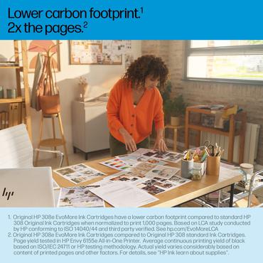 HP 308e EvoMore - svart - original - bl&auml;ckpatron