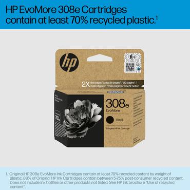 HP 308e EvoMore - svart - original - bl&auml;ckpatron