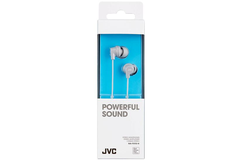 JVC HA-FX10-H-E Hovedtelefoner Ledningsført I ørerne Musik Grå