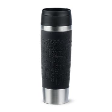 EMSA Travel Mug Classic N2022000 rejsekrus 500 ml Sort, Rustfrit stål Rustfrit stål