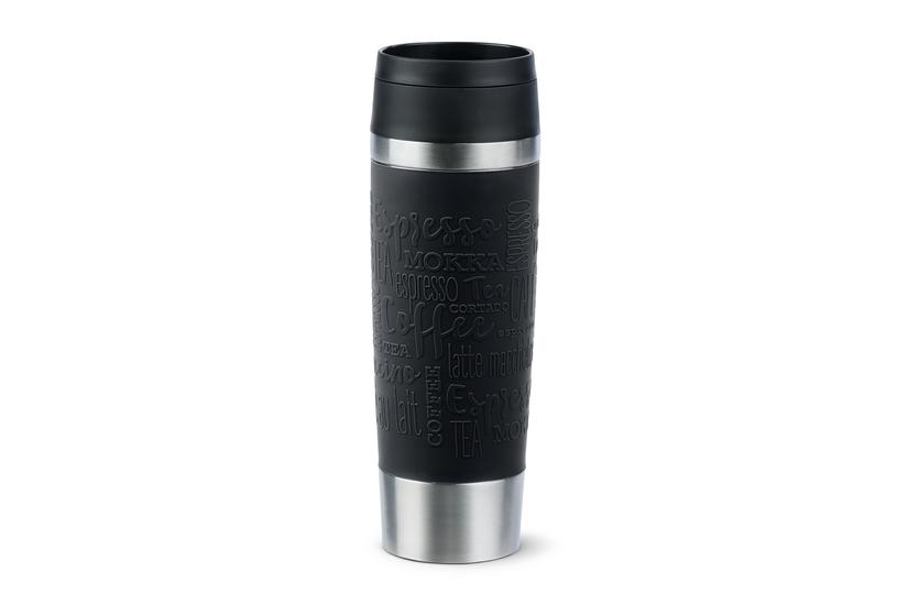 EMSA Travel Mug Classic N2022000 rejsekrus 500 ml Sort, Rustfrit stål Rustfrit stål