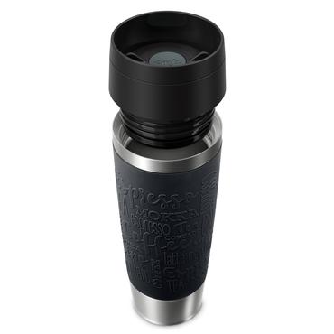 EMSA Travel Mug Classic N2022000 rejsekrus 500 ml Sort, Rustfrit stål Rustfrit stål
