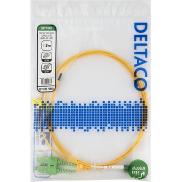 Deltaco LCSC-15-DAA InfiniBand og fiberoptisk kabel 1,5 m 2x LC 2x SC Gul