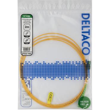 Deltaco LCSC-2-SAA InfiniBand og fiberoptisk kabel 2 m LC SC Gul