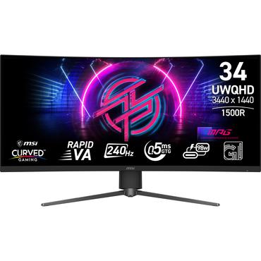 MSI MPG 346CQRF X24 computer monitor 86.4 cm (34") 3440 x 1440 pixels UltraWide Quad HD Black