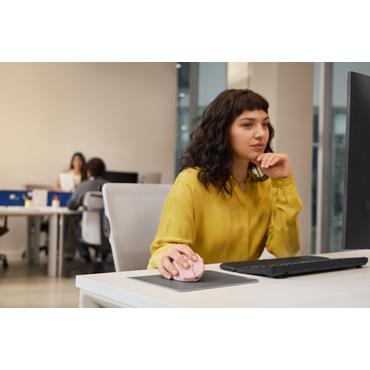 Kingston Mus - Bluetooth + 2,4 GHz trådlös - 6000 DPI - Rosa - Tilt wheel - 7 knappar