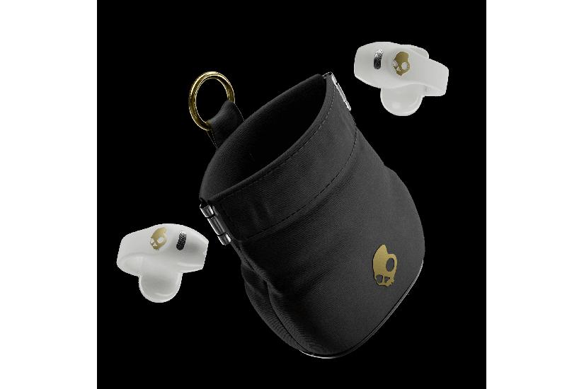 Skullcandy Headset - Clip-on - Open-ear - Inbyggd - Bone/Gold - 89.6 g