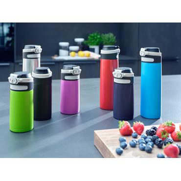 Leifheit 03245 rejsekrus 350 ml Sort, Rød Rustfrit stål