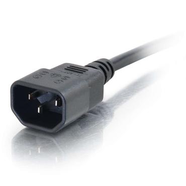 C2G Computer Power Cord Extension - forlængerkabel til strøm - power IEC 60320 C13 til IEC 60320 C14 - 2 m