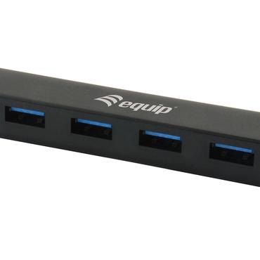 Equip 128954 interface hub USB 3.2 Gen 1 (3.1 Gen 1) Type-C 5000 Mbit/s Sort