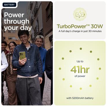 Motorola moto g86 5G 16,9 cm (6.67") Dual SIM Android 15 USB Type-C 8 GB 256 GB 5200 mAh Grøn