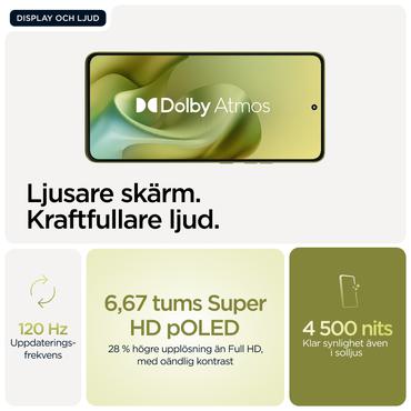 Motorola moto g86 5G 16,9 cm (6.67") Dual SIM Android 15 USB Type-C 8 GB 256 GB 5200 mAh Grøn