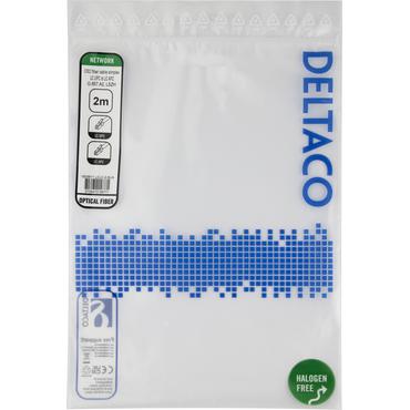 Deltaco OS2 Fiber cable, LC - LC, simplex, UPC/APC, 2,0m