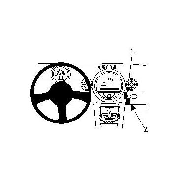 Brodit ProClip Angled mount - montering för mobiltelefon