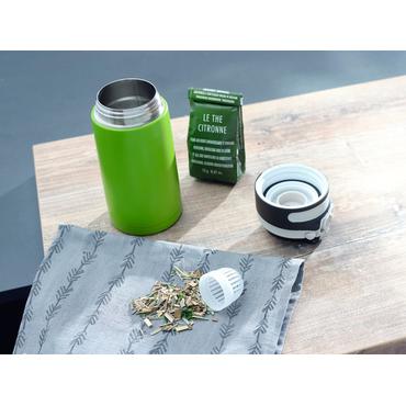 Leifheit 03249 rejsekrus 350 ml Sort, Grøn Rustfrit stål