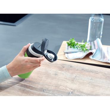 Leifheit 03249 rejsekrus 350 ml Sort, Grøn Rustfrit stål