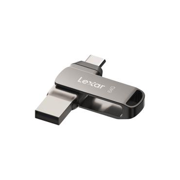 Lexar JumpDrive Dual Drive D400 - USB flash-enhet - 64 GB