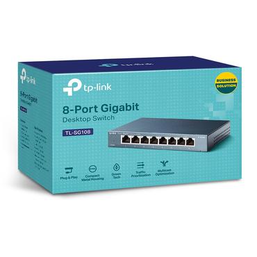 8 port Gigabit Switch, metal,