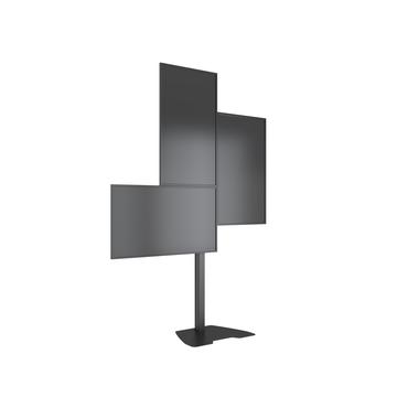 Multibrackets M Pro Series MBF3U Art st&auml;ll - f&ouml;r 3 LCD/plasmapaneler - videov&auml;gg - svart