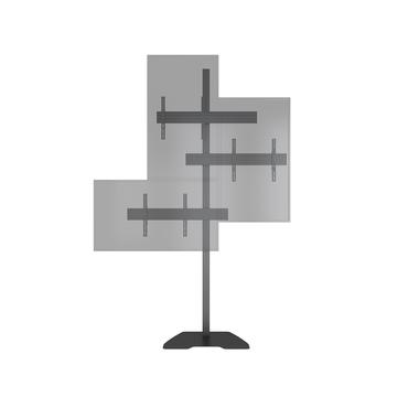 Multibrackets M Pro Series MBF3U Art st&auml;ll - f&ouml;r 3 LCD/plasmapaneler - videov&auml;gg - svart