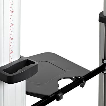 StarTech.com Dual TV Cart for 37-60in VESA TVs up to 110lb (50kg) each, Height Adjustable TV Mount, Mobile Display Cart w/ Webcam & Equipment Shelves, Lockable Casters, TV Cart on Wheels