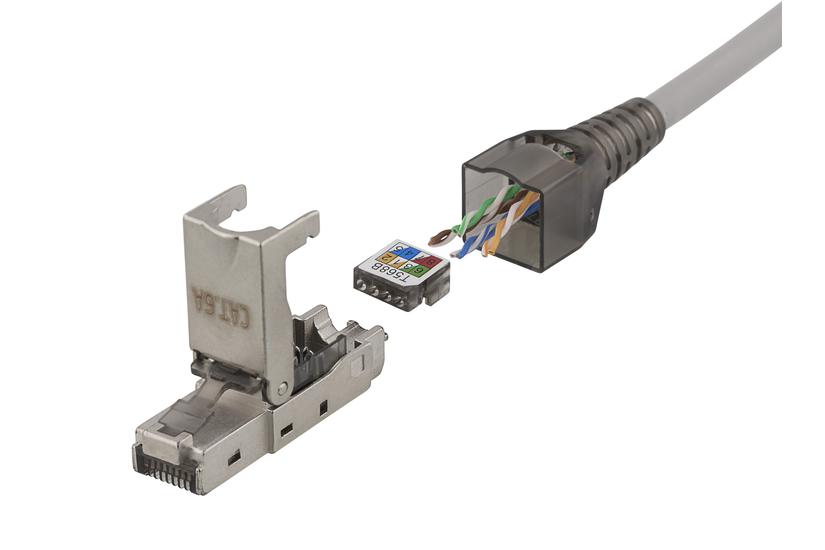 DELTACO n&auml;tverkskontakt - silver