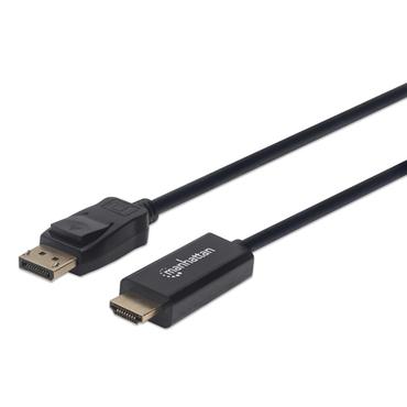 Manhattan 152679 videokabel adapter 1,8 m DisplayPort HDMI Sort