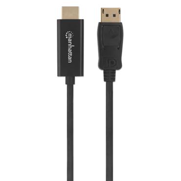 Manhattan 152679 videokabel adapter 1,8 m DisplayPort HDMI Sort