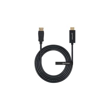 Manhattan 152679 videokabel adapter 1,8 m DisplayPort HDMI Sort