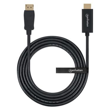Manhattan 152679 videokabel adapter 1,8 m DisplayPort HDMI Sort