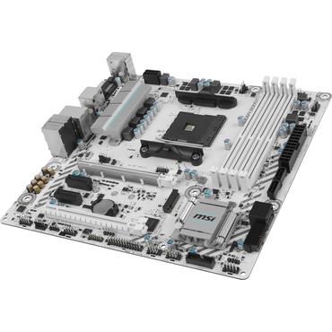 MSI B350M MORTAR ARCTIC - bundkort - micro-ATX - Socket AM4 - AMD B350 FCH