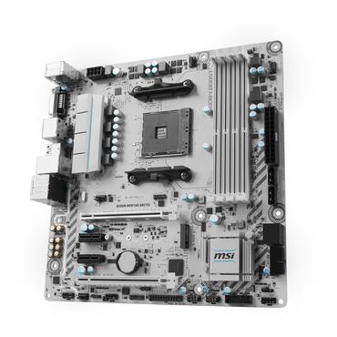 MSI B350M MORTAR ARCTIC - bundkort - micro-ATX - Socket AM4 - AMD B350 FCH