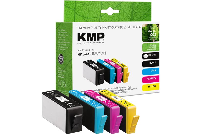 KMP Bläckpatron - HP - Svart, Cyan, Magenta, Gul - Hög (XL) avkastning - 4 styck