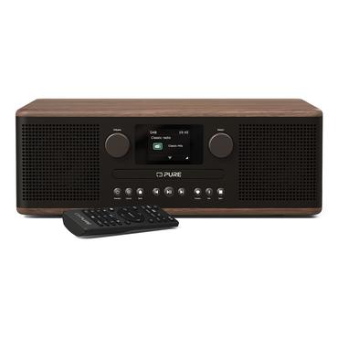 Pure Classic C-D6 Digitalradio Coffee Schwarz/Walnuss EU/UK