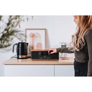 Pure Classic C-D6 Digitalradio Coffee Schwarz/Walnuss EU/UK