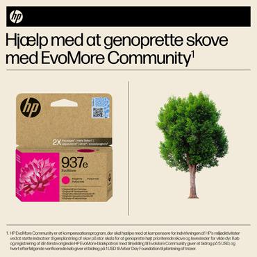 HP Original 937e EvoMore-blækpatron, magenta