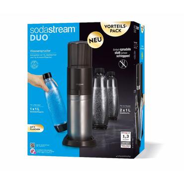 SodaStream DUO Sort, Rustfrit st&aring;l
