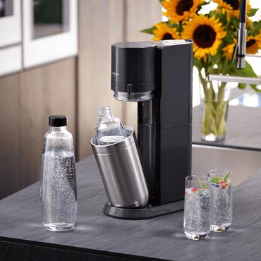 SodaStream DUO Sort, Rustfrit st&aring;l