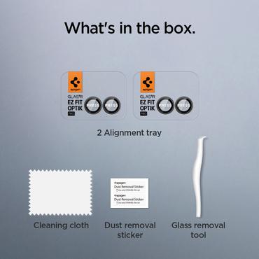 Spigen GLAS.tR EZ Fit Optik Pro HD Beskyttelse af kameralinsen Samsung 2 stk