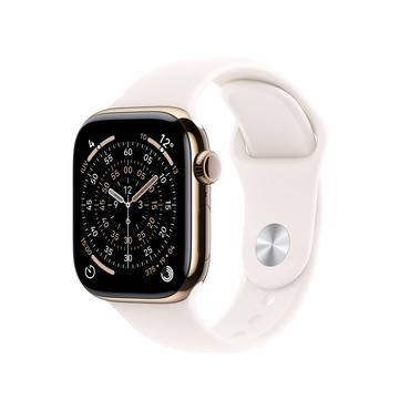 Apple Watch Series 11 OLED 42 mm Digital 374 x 446 pixel Berøringsskærm 5G Titanium Wi-Fi GPS (satellit)