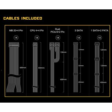 ASRock Challenger CL-650G str&ouml;mf&ouml;rs&ouml;rjning - ATX12V 3.1/ EPS12V